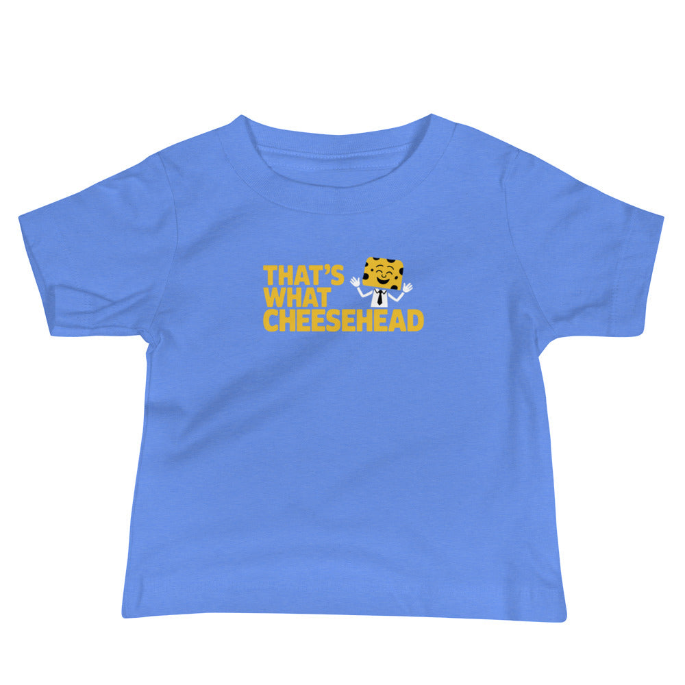 That's What Cheesecurd infant Wisconsin tee blue