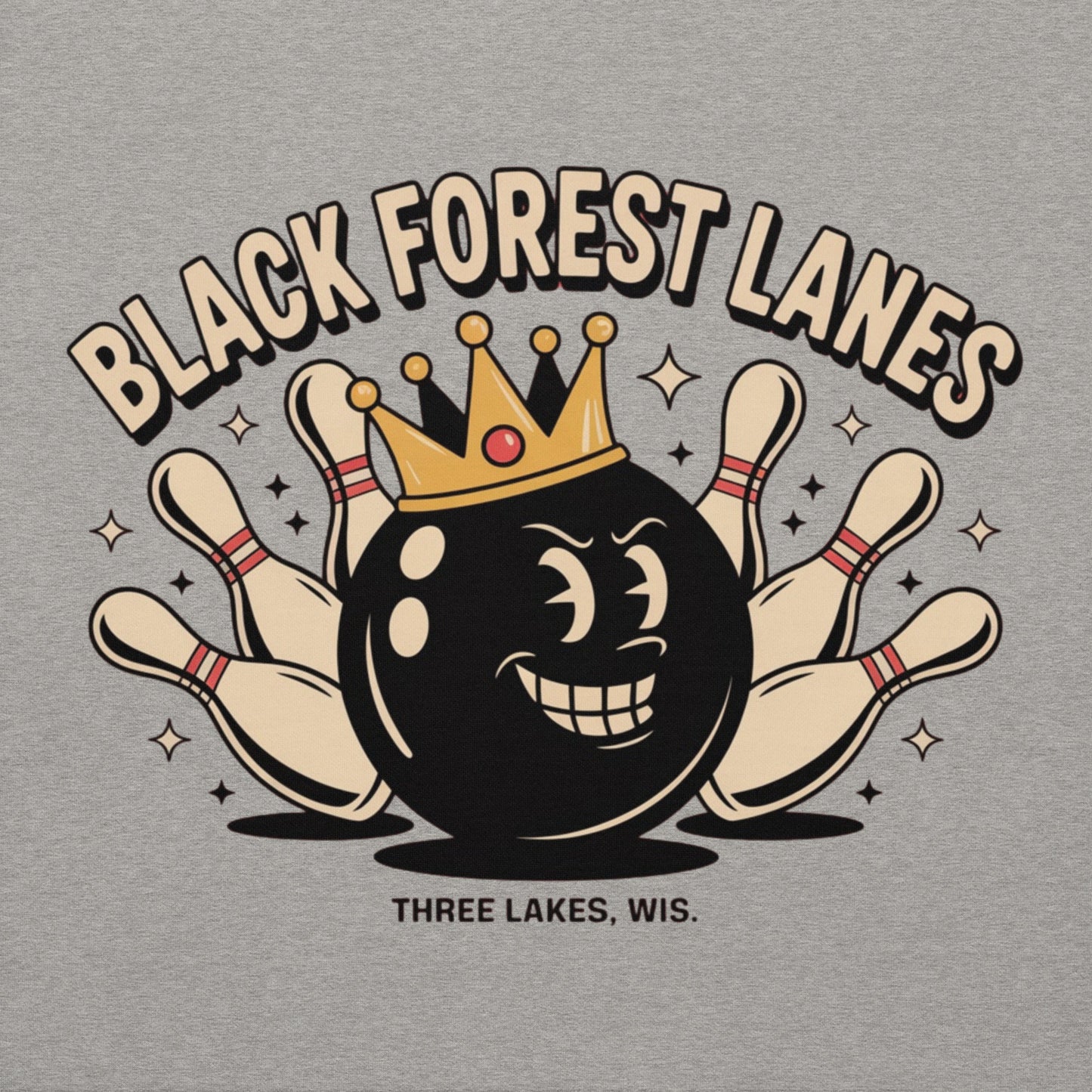 Black Forest Lanes Three Lakes WIsconsin Bowling Alley Grey