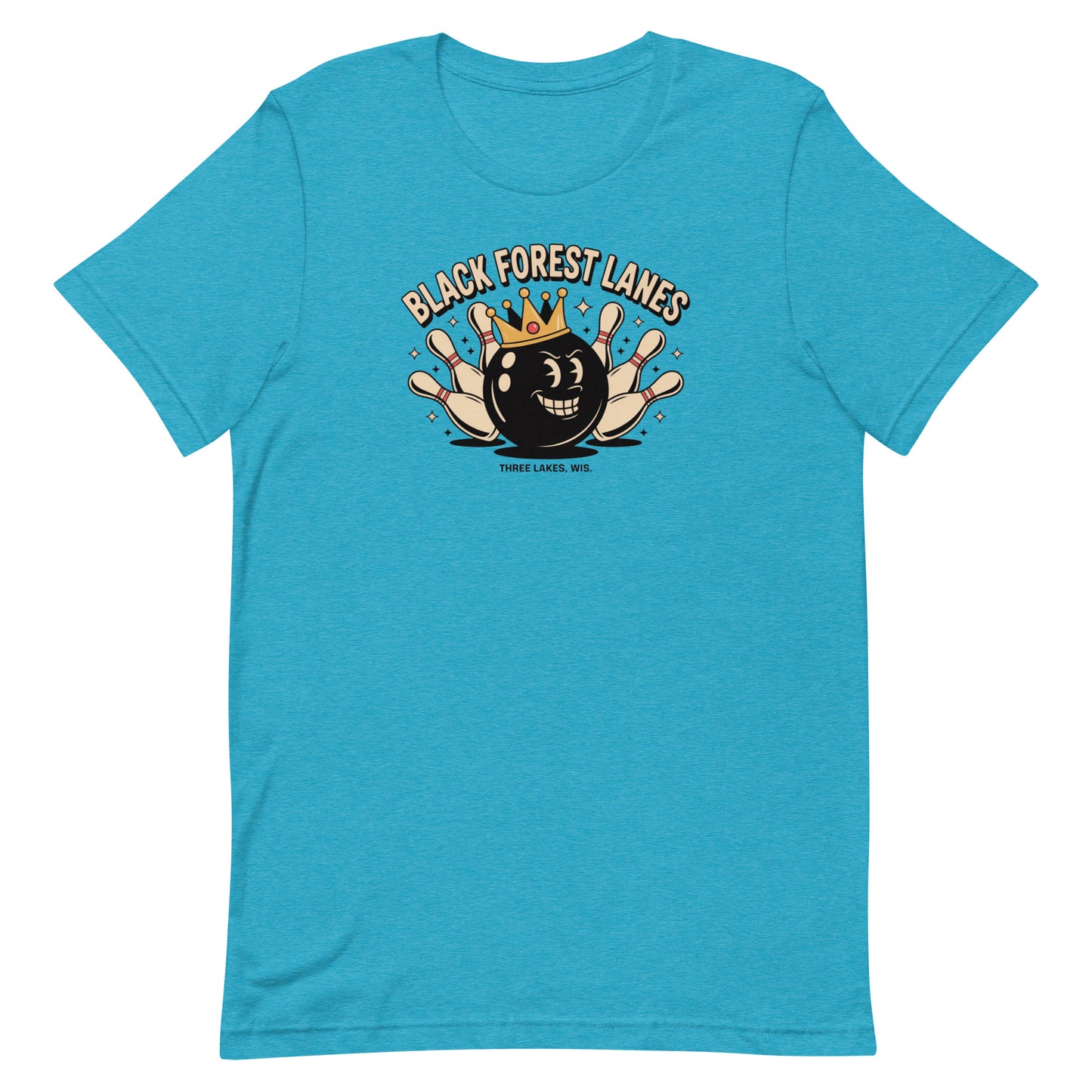 Black Forest Lanes Bowling Alley Three Lakes Wisconsin Vintage Tee