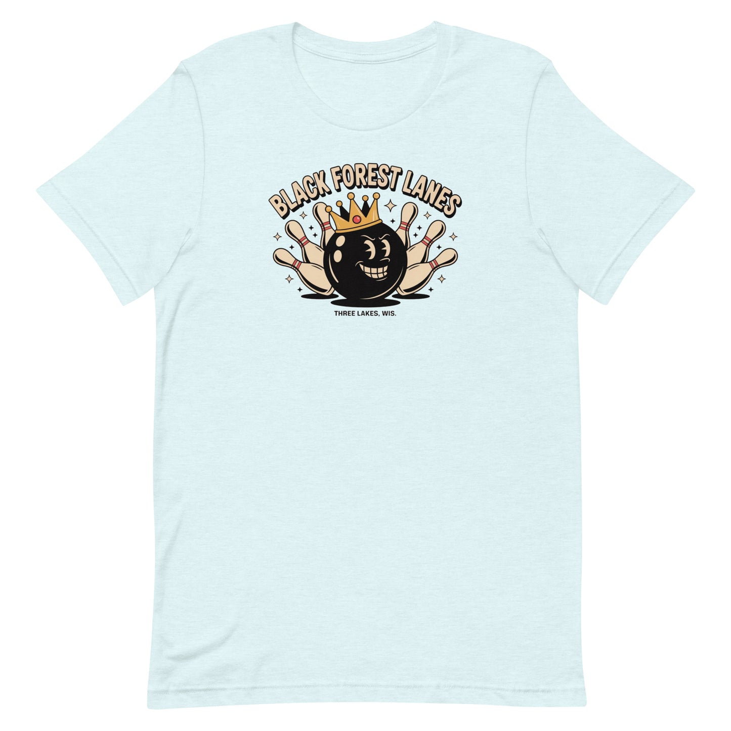 Black Forest Lanes Bowling Alley Three Lakes Wisconsin Vintage Tee