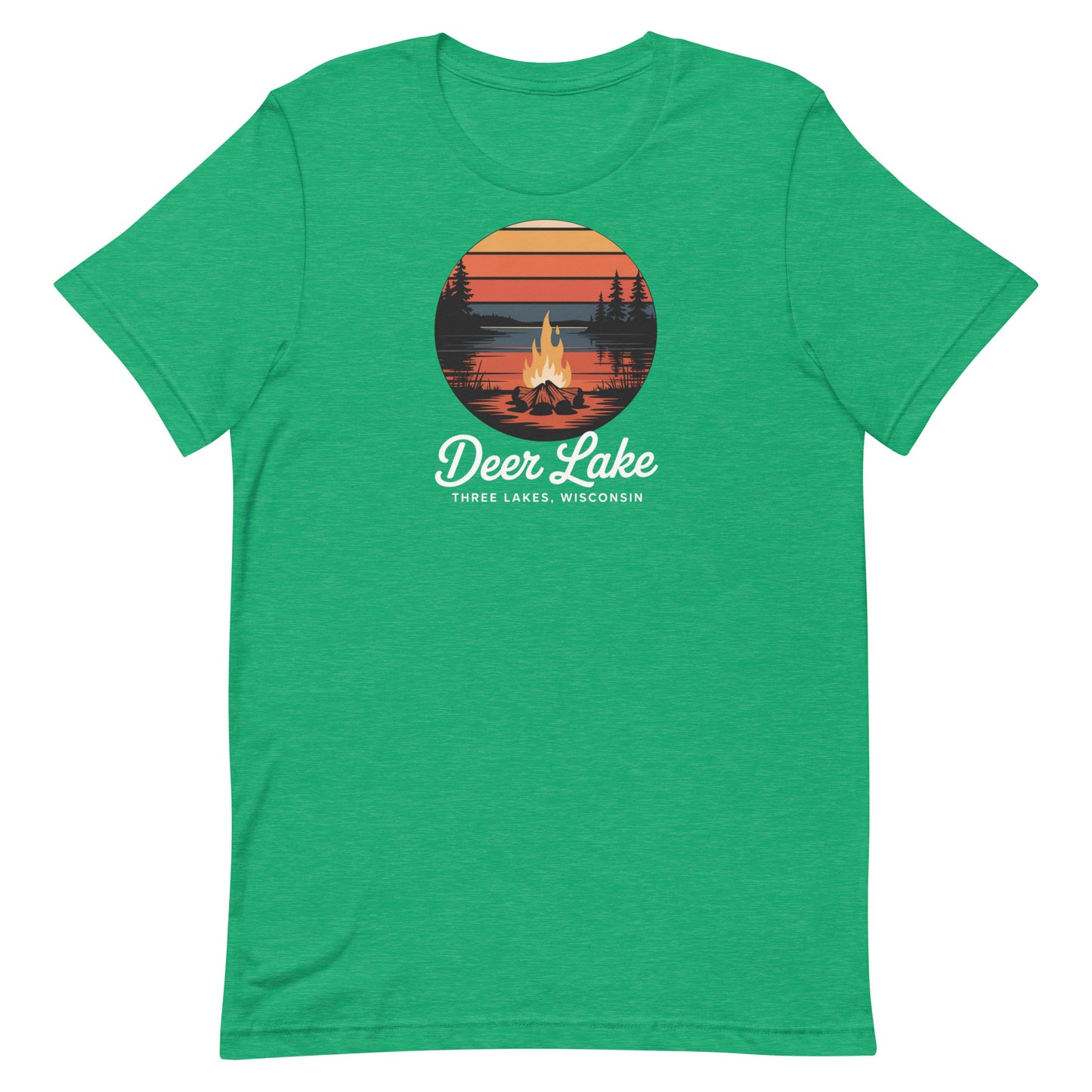 Deer Lake Three Lakes Wisconsin Unisex Tee