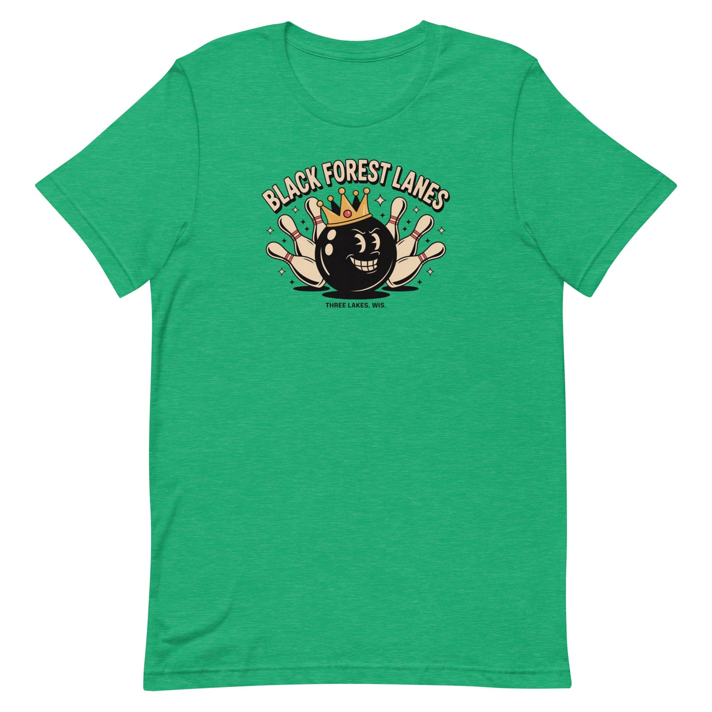 Black Forest Lanes Bowling Alley Three Lakes Wisconsin Vintage Tee