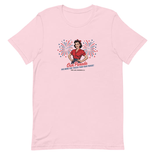 Our Parade has More Fire Trucks Than Your Parade Three Lakes Wisconsin