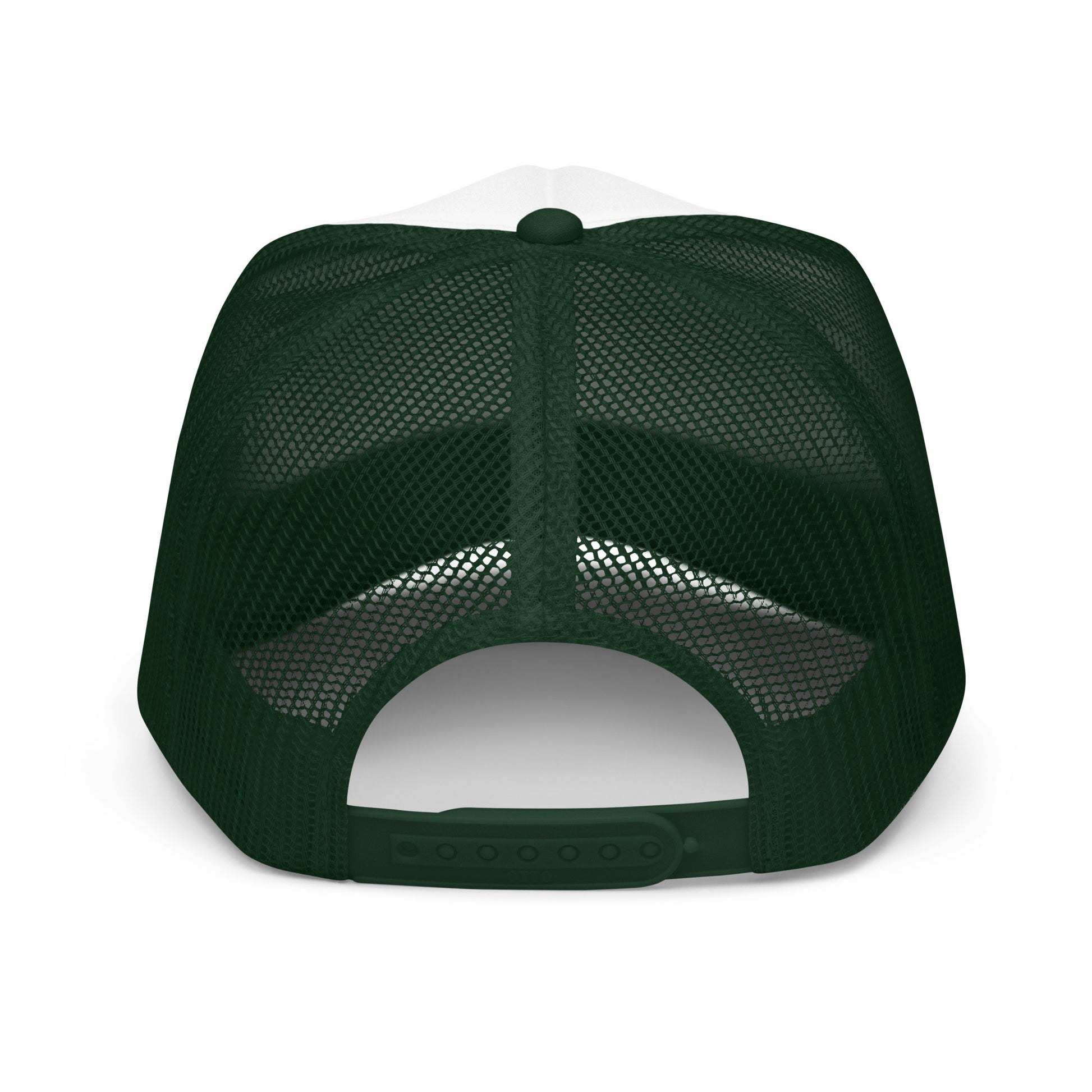 Opi's Fish Logo Trucker Hat Three Lakes, Wisconsin Back View