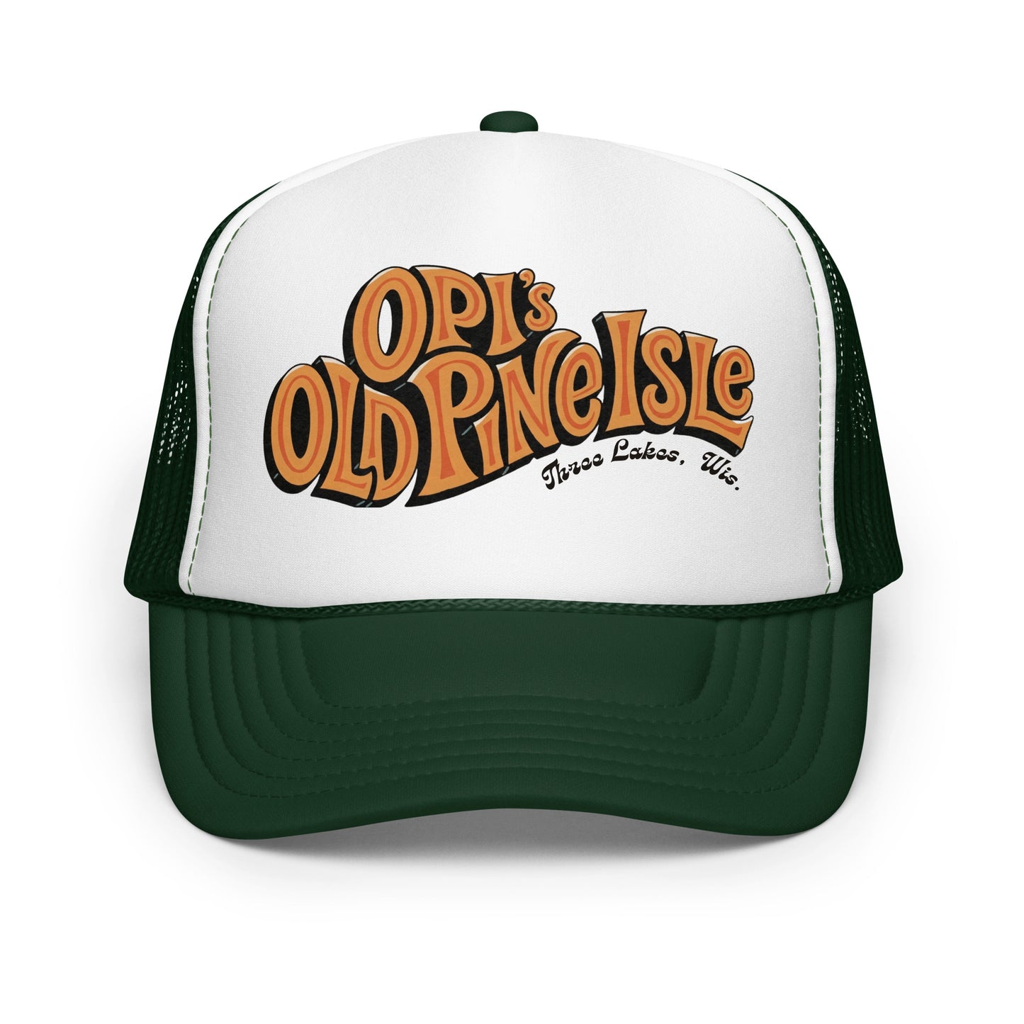 Opi's Old Pine Isle Trucker Hat - Green