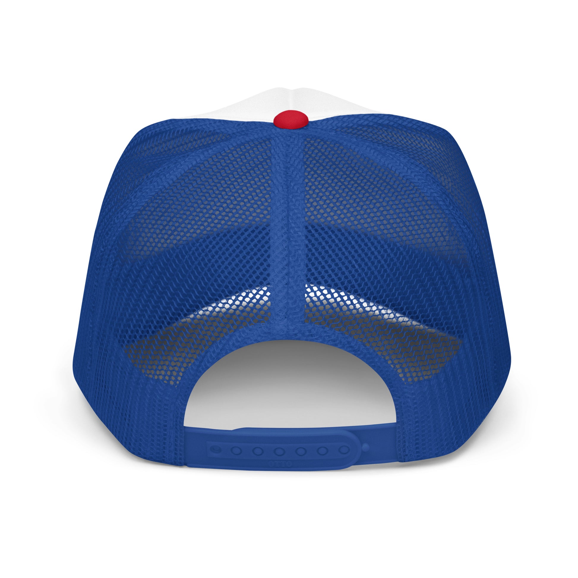 Opi's Fish Logo Trucker Hat Three Lakes, Wisconsin Back View