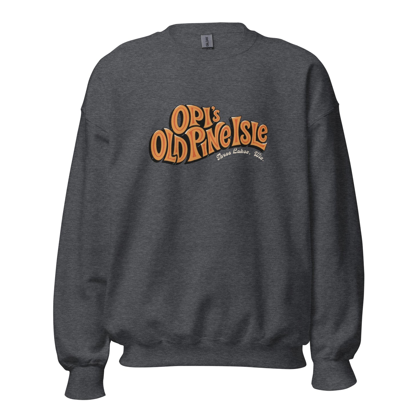 Opi's Old Pine Isle Crewneck - Grey