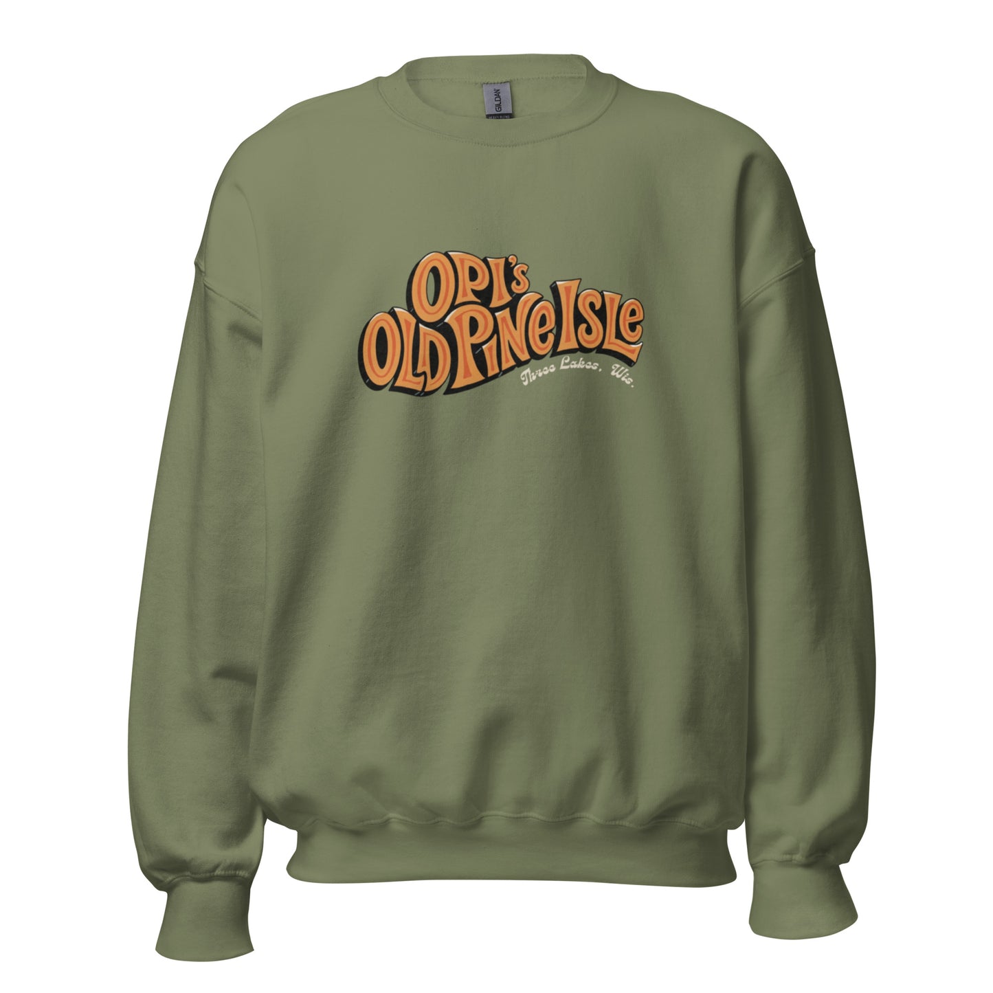 Opi's Old Pine Isle Crewneck - Green