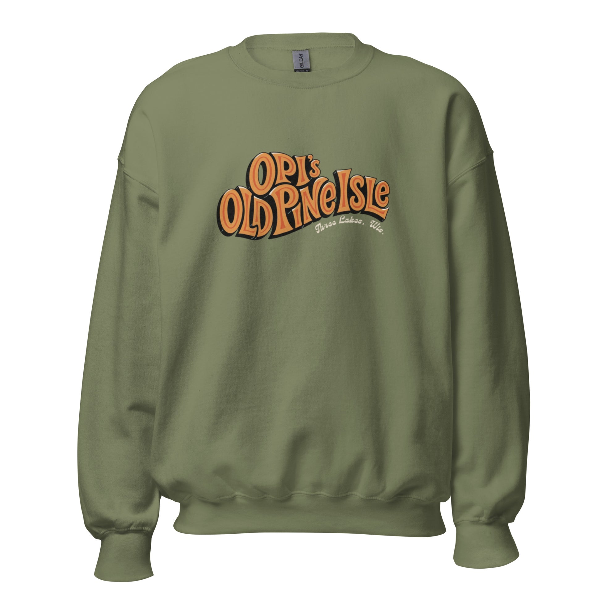 Opi's Old Pine Isle Crewneck - Green