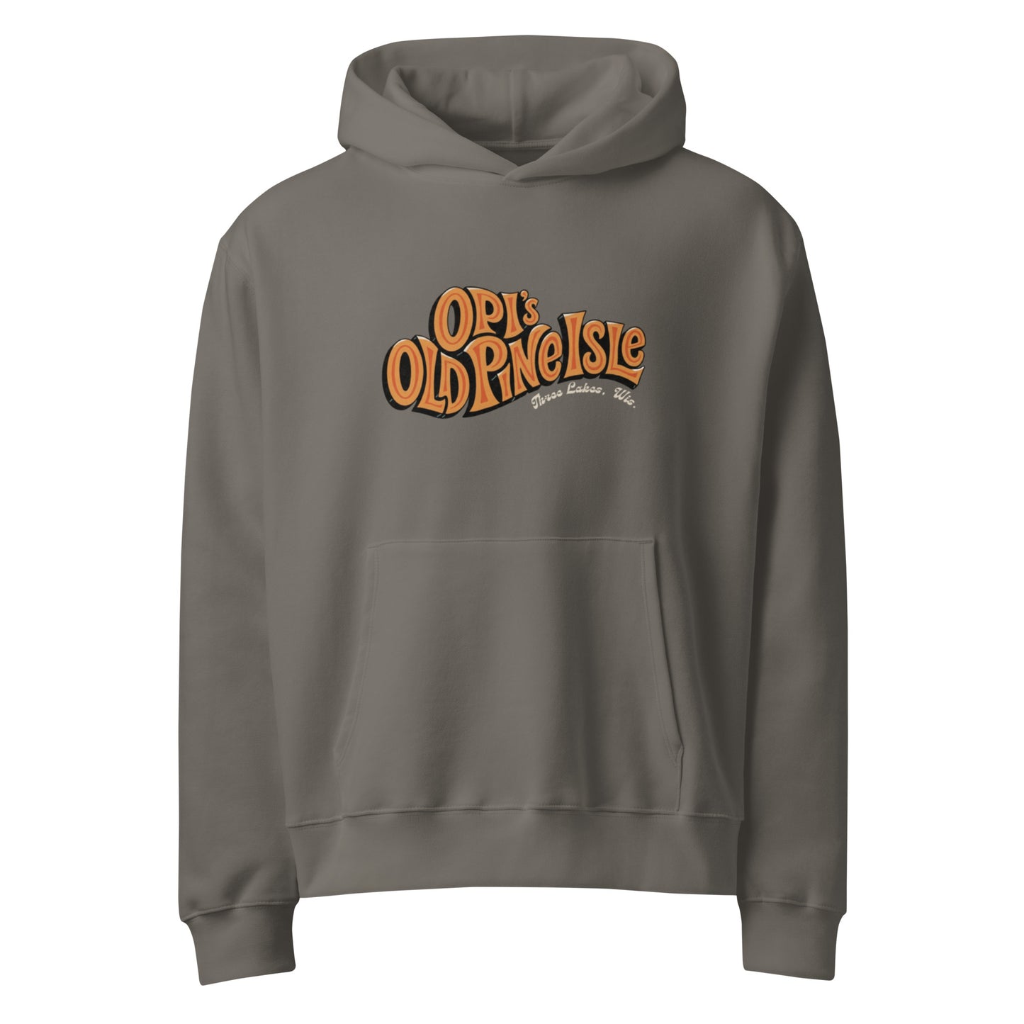 Opi's Old Pine Isle Hoodie - Rock
