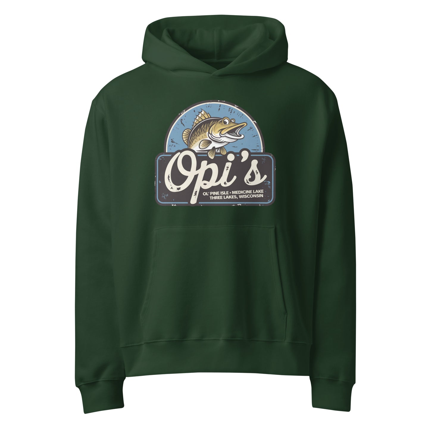 Opi's Ol' Pine Isle Hoodie Three Lakes Wisconsin
