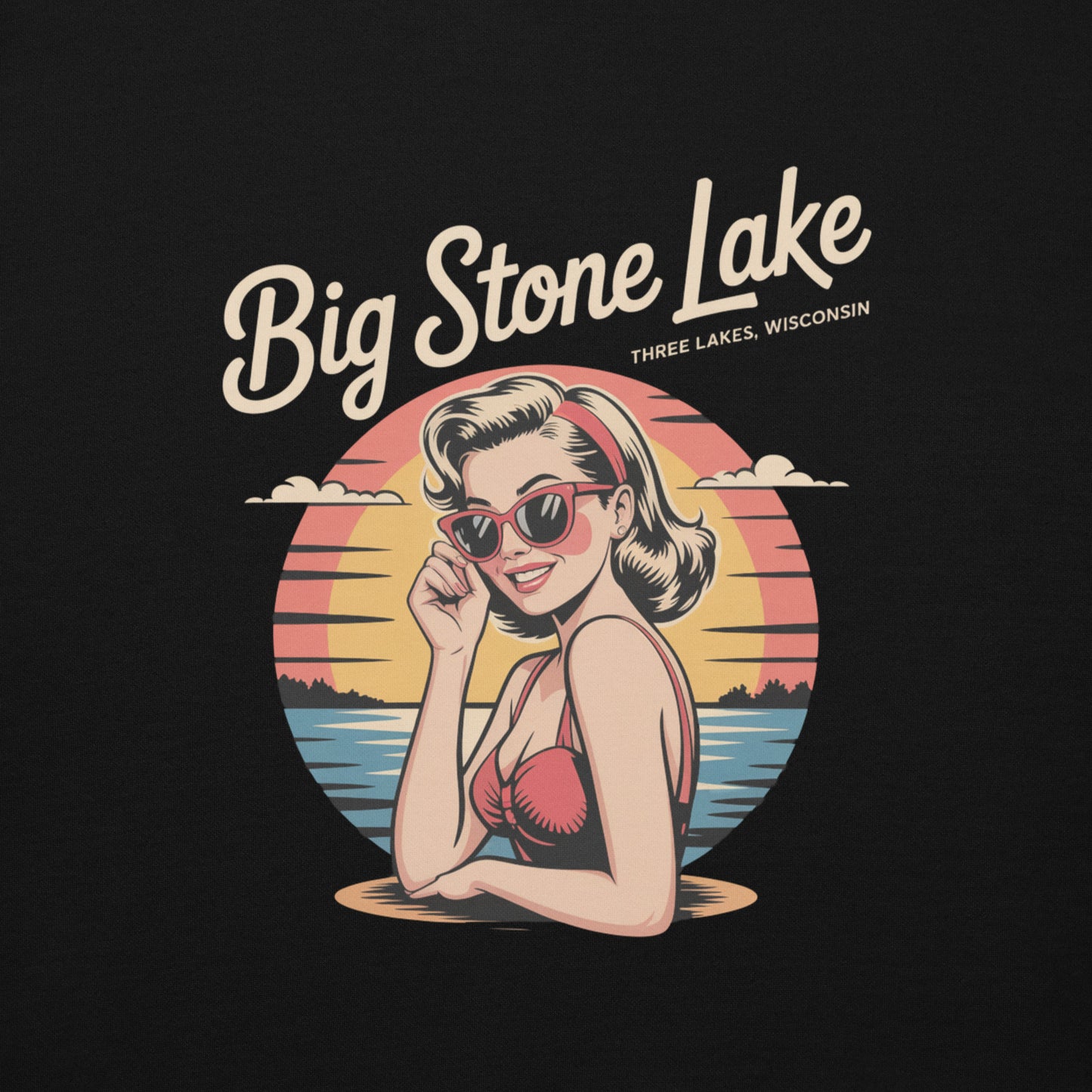 Big Stone Lake Pinup Girl Three Lakes Wisconsin