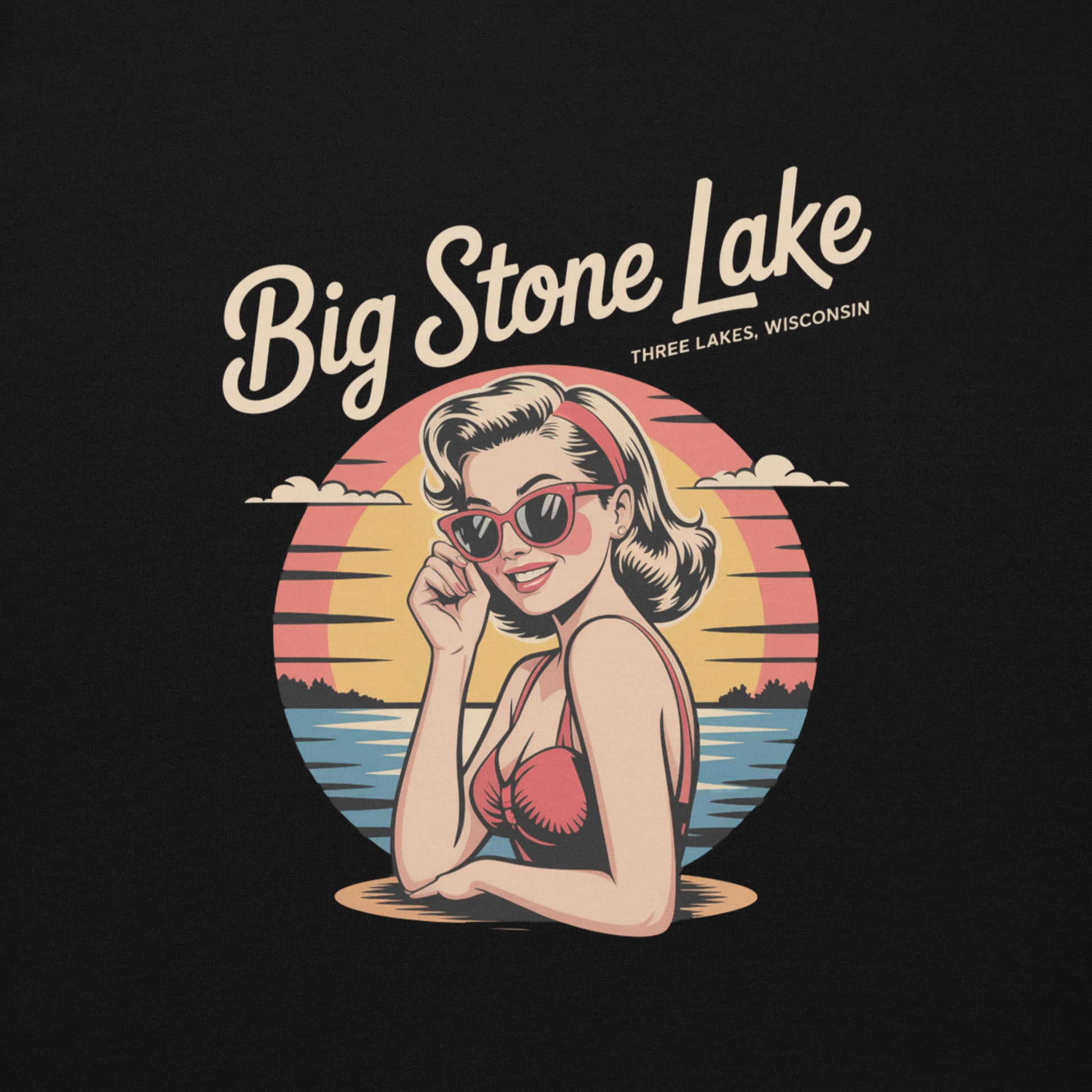 Big Stone Lake Pinup Girl Three Lakes Wisconsin
