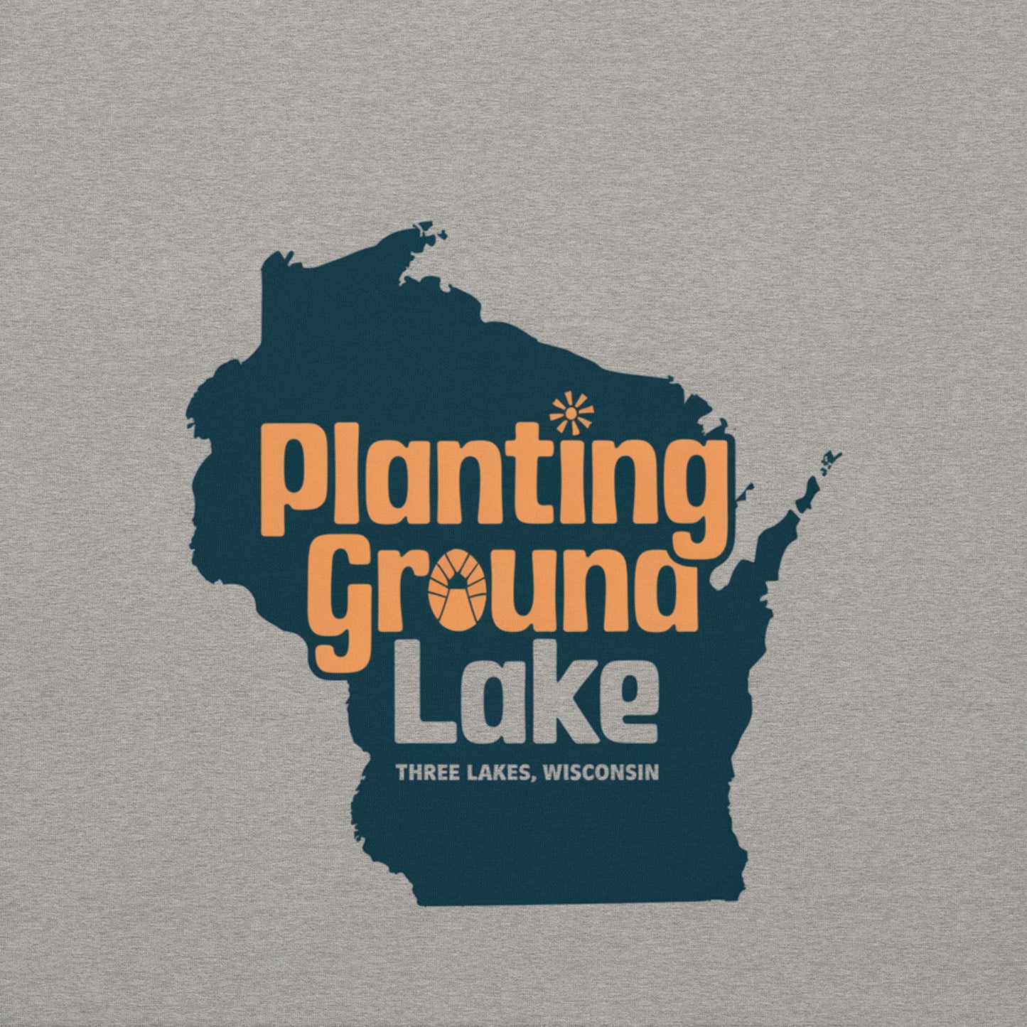 Planting Ground Lake Three Lakes Wisconsin Hoodie