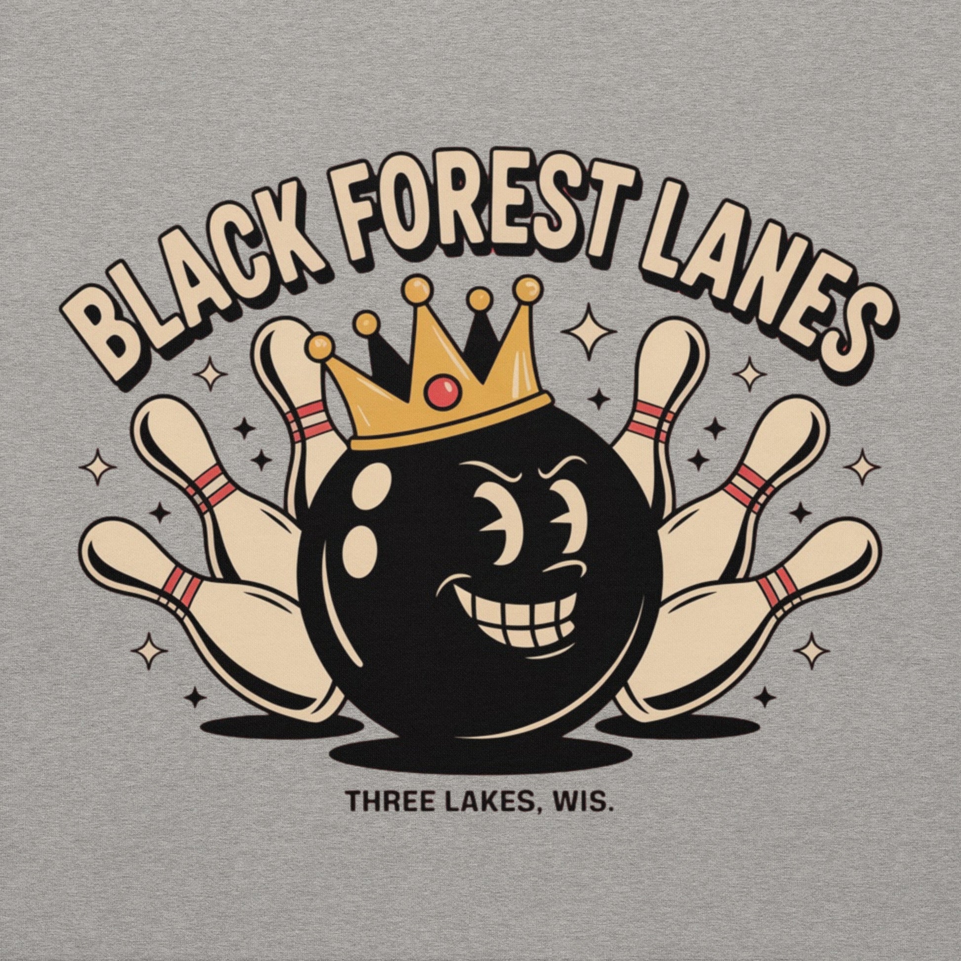 Black Forest Lanes Three Lakes WIsconsin Bowling Alley Grey
