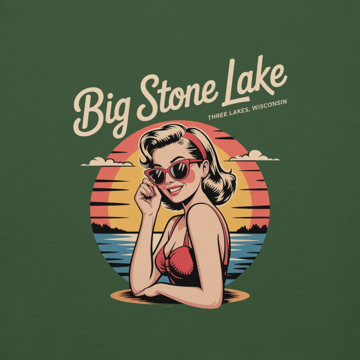 Big Stone Lake Pinup Girl Three Lakes Wisconsin