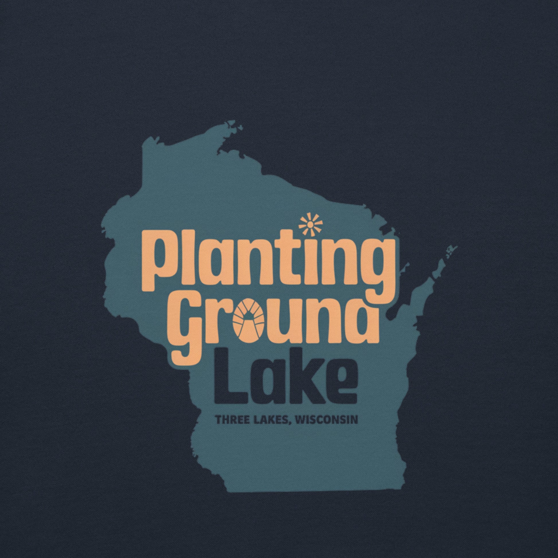 Planting Ground Lake Three Lakes Wisconsin Hoodie