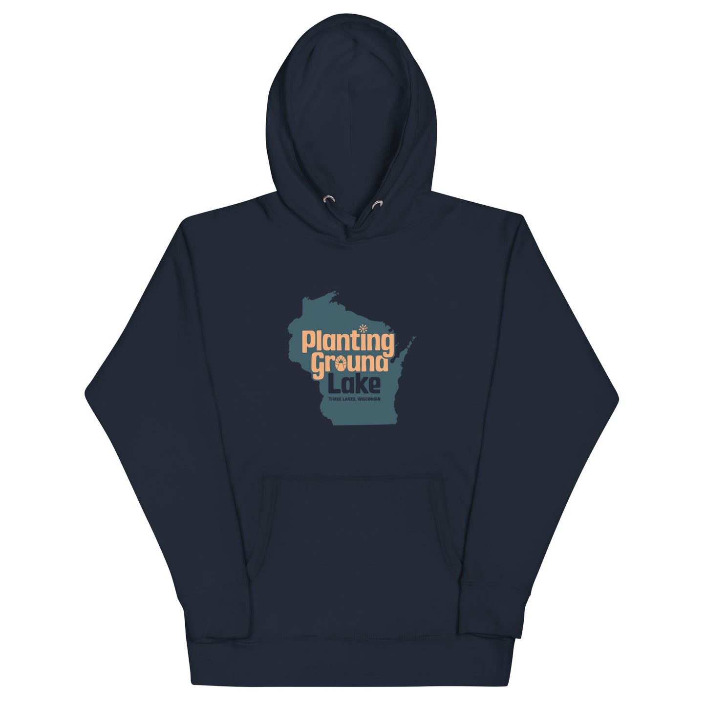 Planting Ground Lake Three Lakes Wisconsin Hoodie
