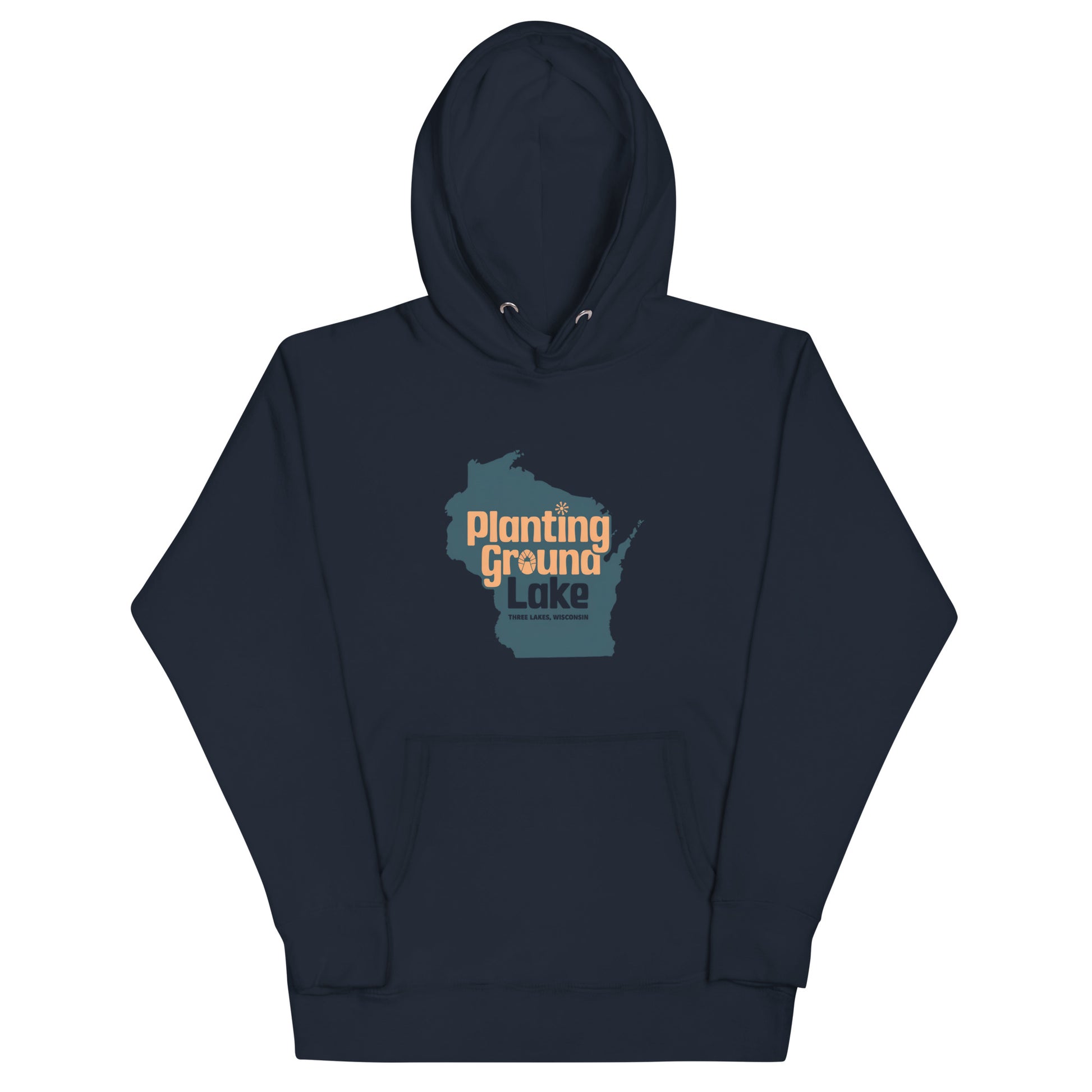 Planting Ground Lake Three Lakes Wisconsin Hoodie