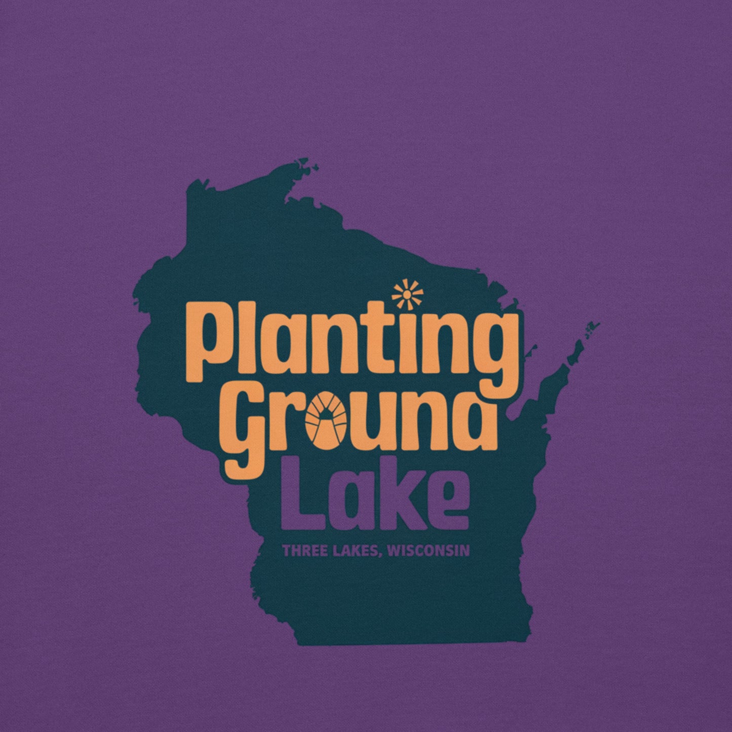Planting Ground Lake Three Lakes Wisconsin Hoodie