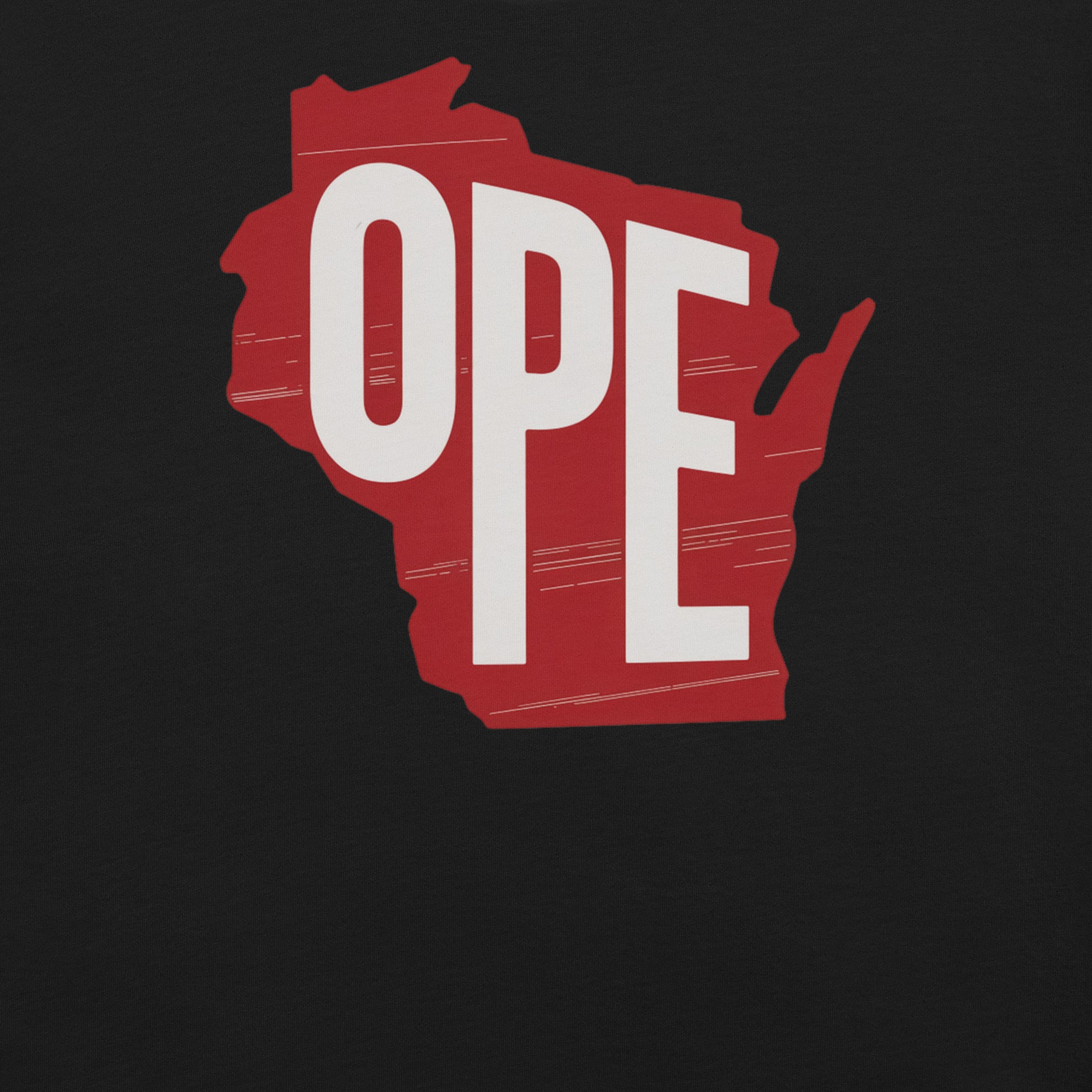 Vintage Wisconsin OPE State Tee Black