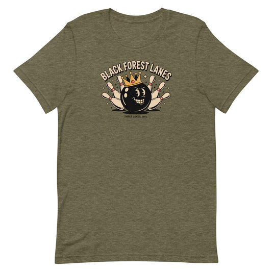 Black Forest Lanes Bowling Alley Three Lakes Wisconsin Vintage Tee
