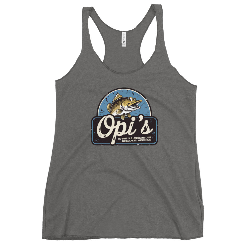 Opi's Fish Logo Three Lakes Wisconsin Tank