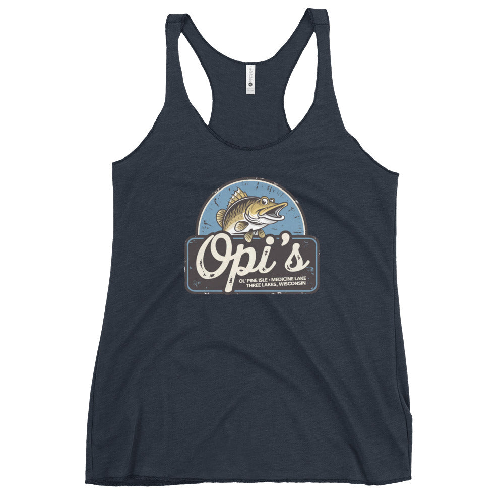 Opi's Fish Logo Three Lakes Wisconsin Tank